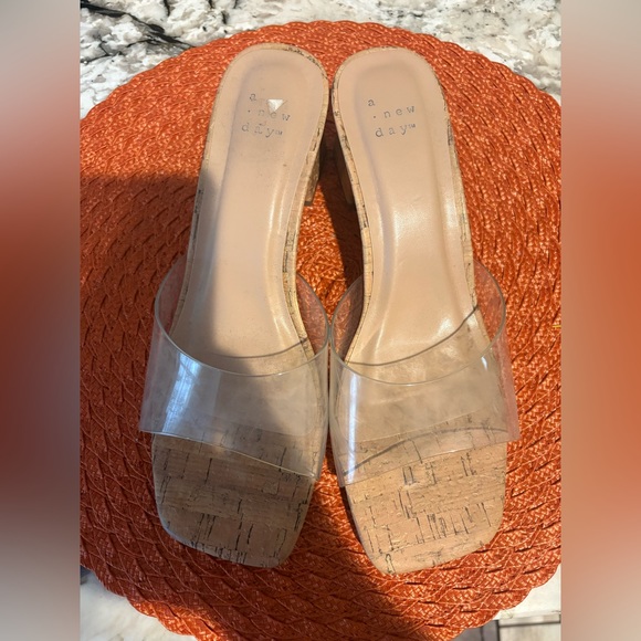 a new day Shoes - A New Day Women's Clear Cork Sandals
